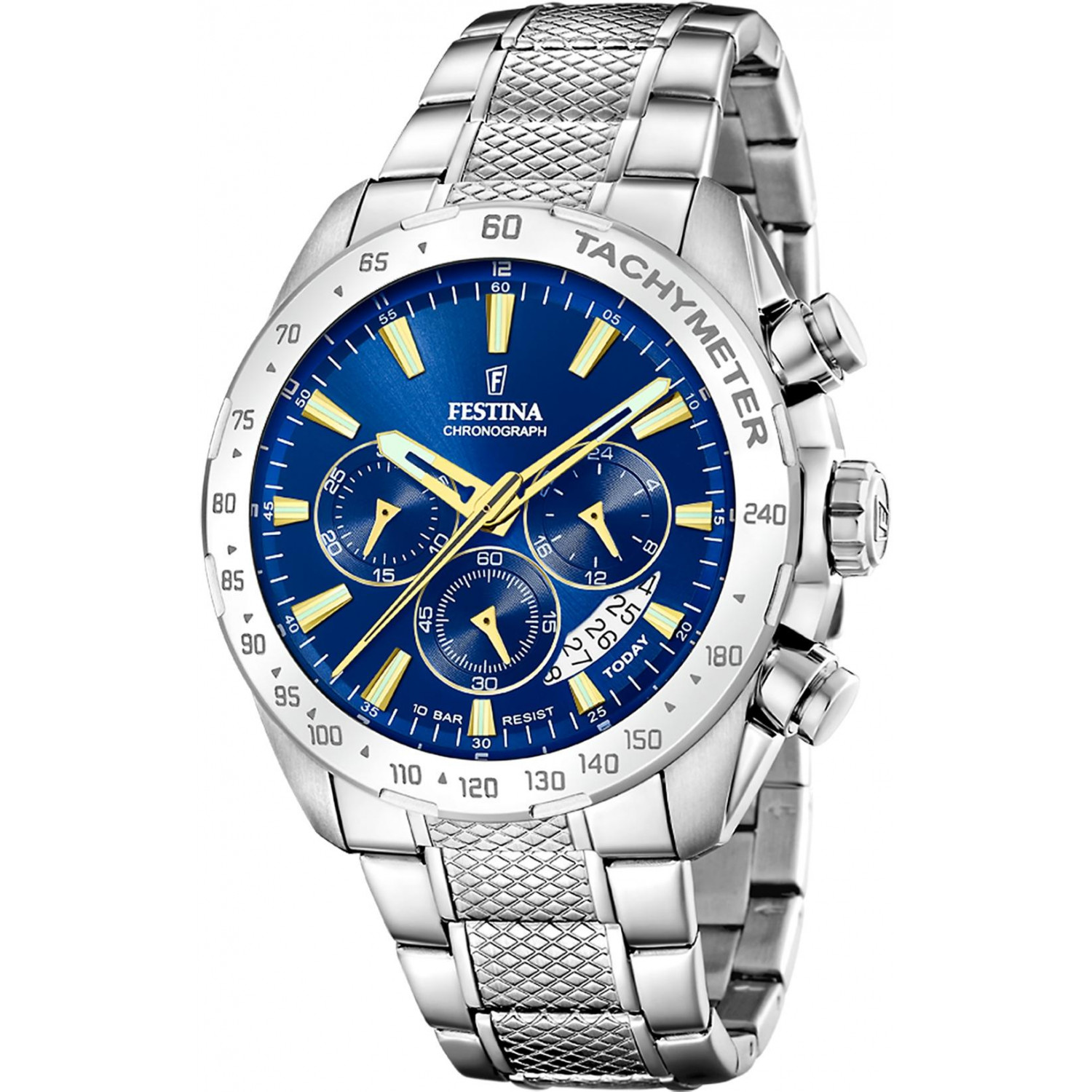 Sportowy chronograf z głębią błękitu