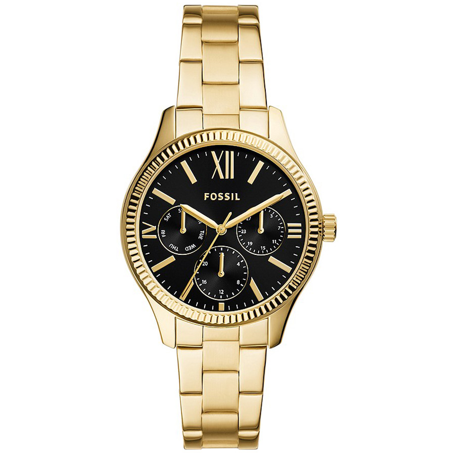 Czarna tarcza i ryflowany bezel