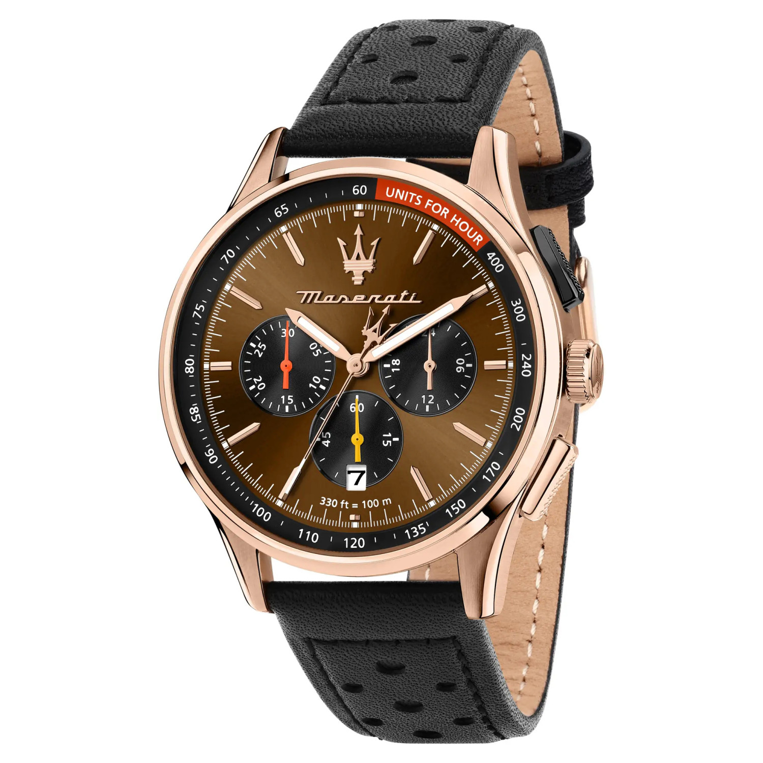 Włoski chronograf w różowym złocie