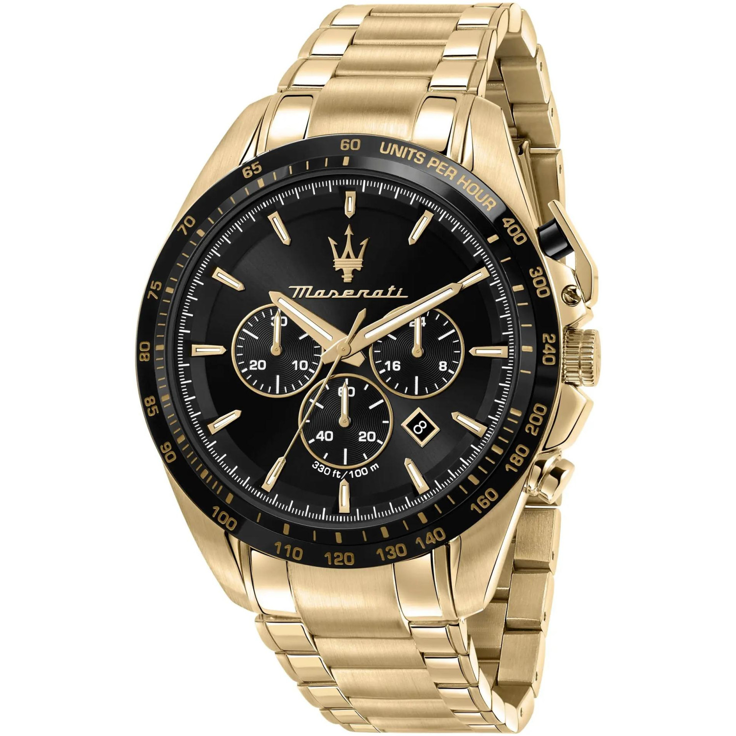 Złoty chronograf z rodowodem Maserati
