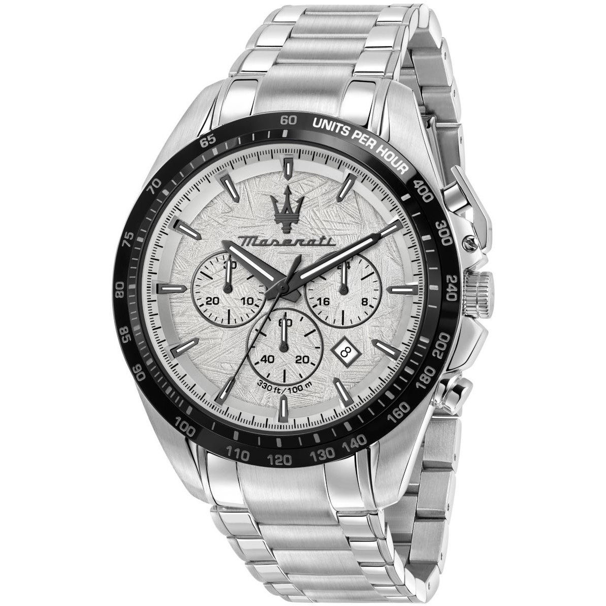 Stalowy chronograf inspirowany motoryzacją
