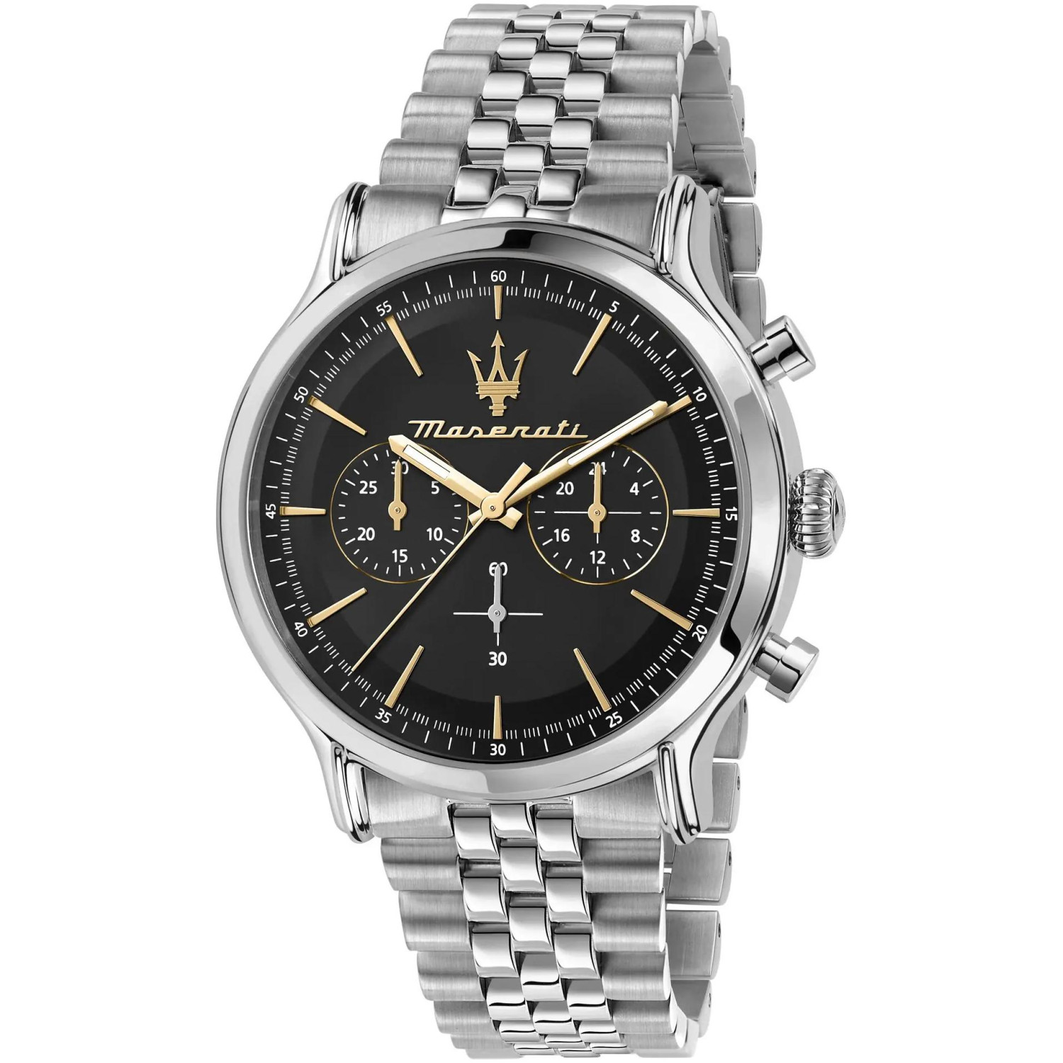 Czarny chronograf z włoskim rodowodem