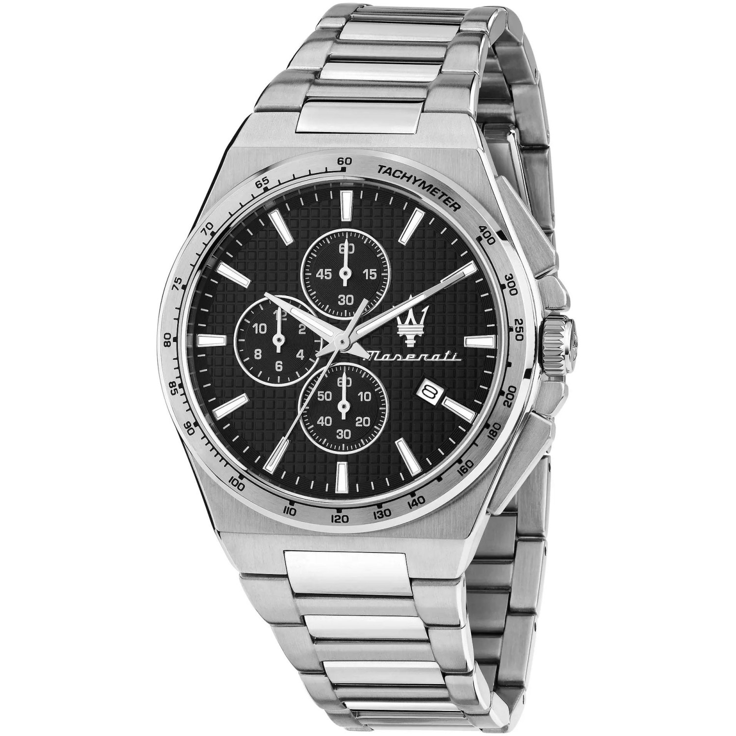 Sportowy chronograf w stalowej kopercie