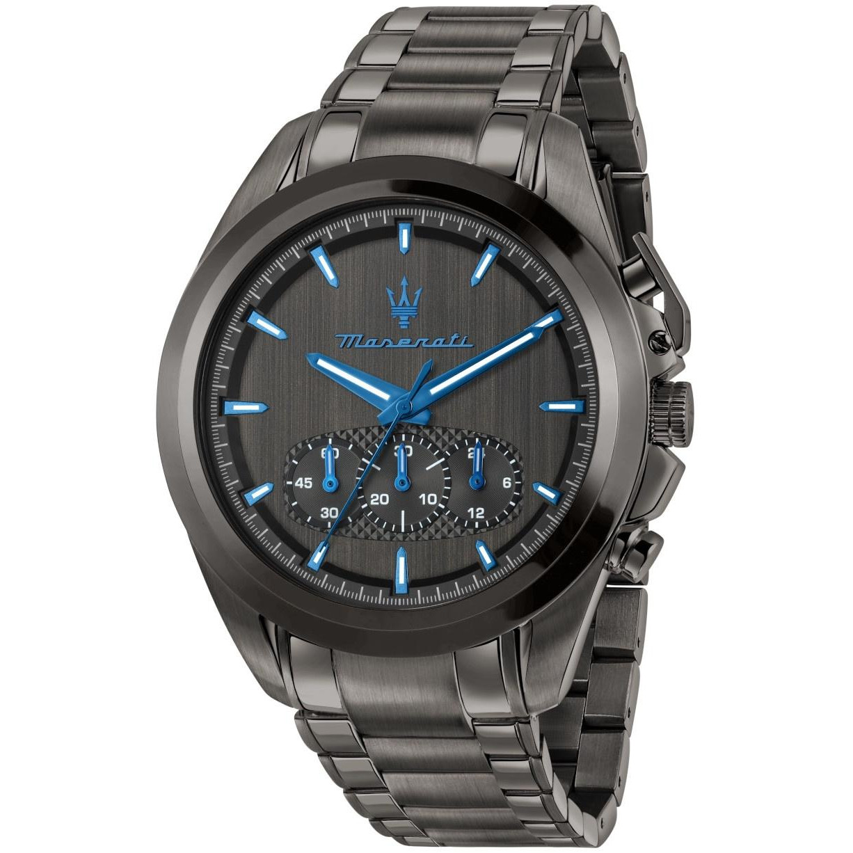Sportowy chronograf w ciemnej odsłonie