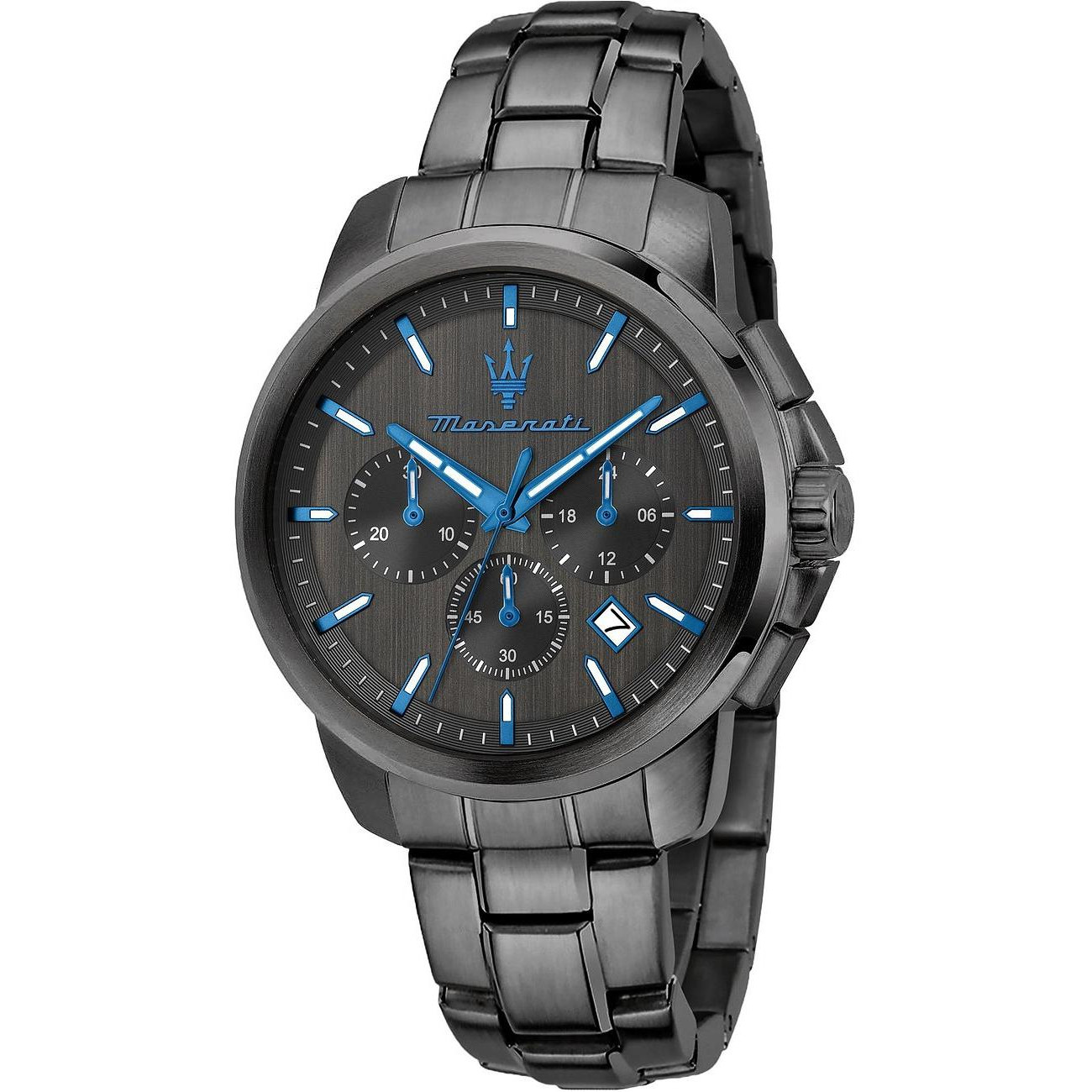 Ciemny chronograf w powłoce PVD