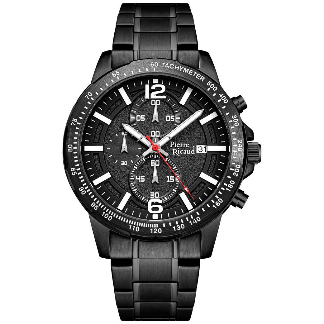 Chronograf w całości utrzymany w czerni