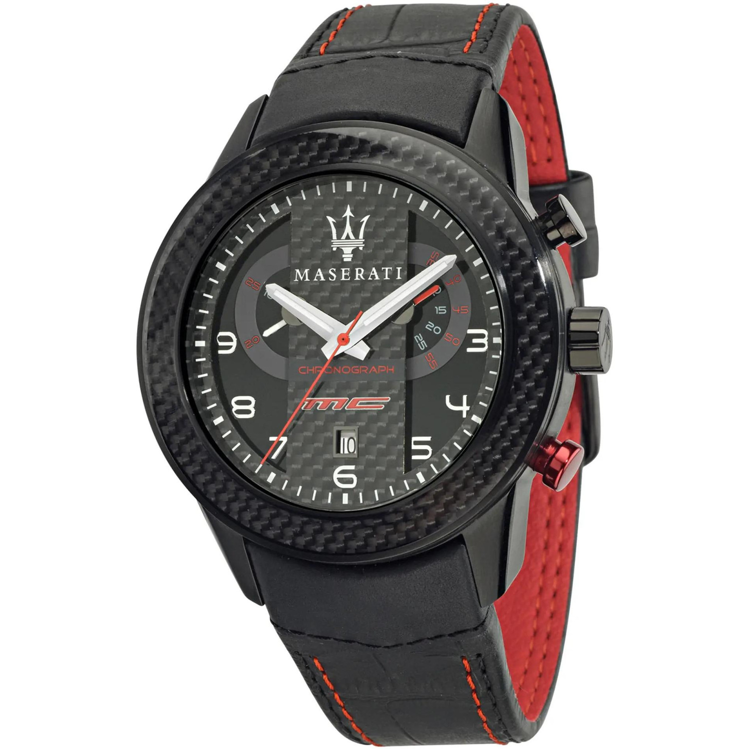Sportowy chronograf z carbonową tarczą