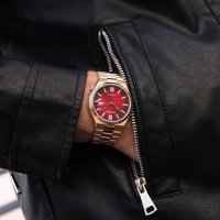 Citizen NJ0153-82X Tsuyosa Red Automatic Classic Sapphire Automat klasyczny zegarek srebrny