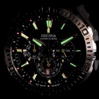 Festina F20726-3 zegarek czarny typudiver Chrono Bike pasek