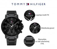 zegarek Tommy Hilfiger 1710383 czarny Męskie